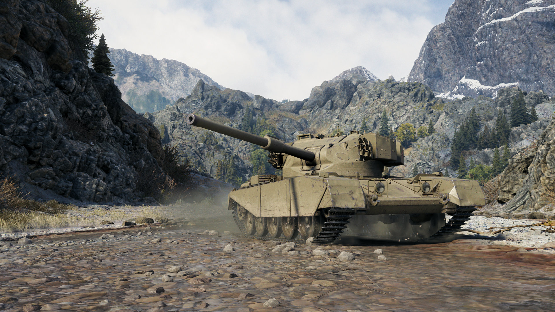 13张fv4202是一台极佳的支援型坦克,火力,精度,俯角都相当棒.